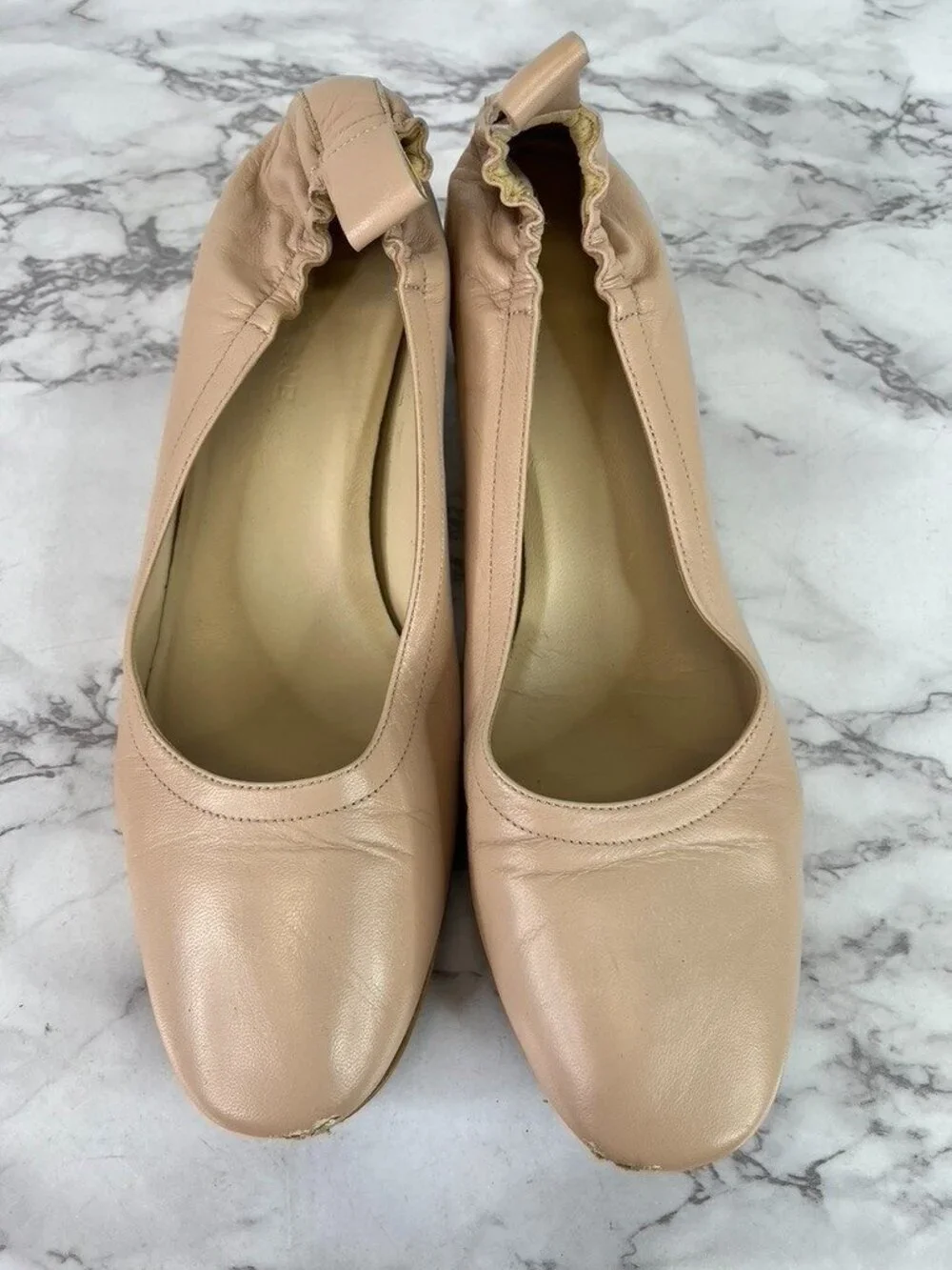 Everlane Women's Pale Pink The Leather Day Heel Sz 8